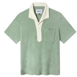 Tombolo green terrycloth polo